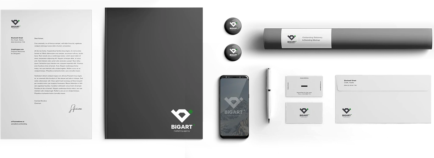 Бесплатный начальный фирменный стиль