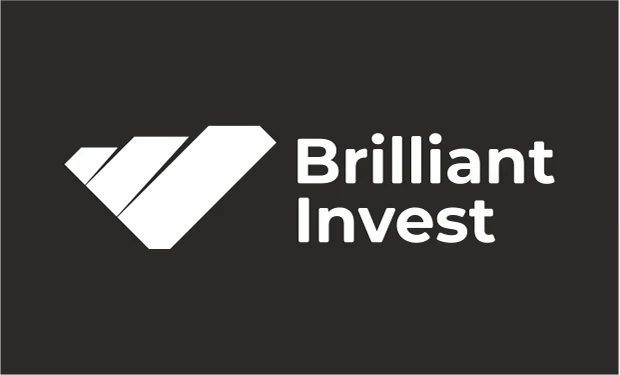 Монохромный вариант 2 логотипа Brilliant Invest