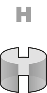 Составляющая логотипа HTI 2