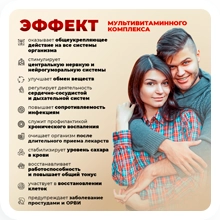 Эффект мультивитаминного комплекса