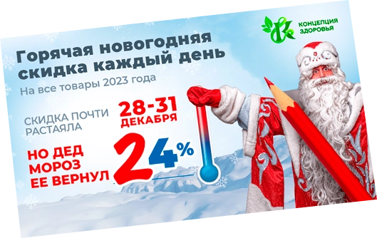 Горячая новогодняя скидка каждый день 2